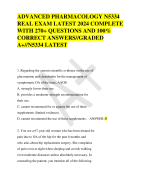 2024 NUR 651 BRADLEY UNIVERSITY  REAL LATEST FINAL EXAM WITH  QUESTIONS AND WELL VERIFIED  CORRECT ANSWERS [ALREADY  GRADED A+] //LATES2024