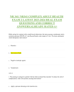 NR602 WEEK 6 iHUMAN CASE STUDY CC: RASH SOLUTIONS  AS PER MARKING SCHEME –COMPLETE EDITION