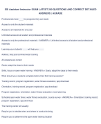 SSI Assistant Instructor EXAM LATEST 200 QUESTIONS AND CORRECT DETAILED  ANSWERS | AGRADE Professionals have ____ for programs they can teach. Access to only the student materials Access to all materials for one year Unlimited access to all student and professional materials Access to only the professional materials - ANSWER>> Unlimited access to all student and professional  materials