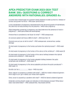 Bio 201 Chapter 13 2024 Edition. Questions & Answers. Graded A+.