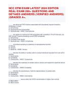 NIH Stroke Scale Group A Patient 1-6 – All Test Groups A-F (patients 1-6) Answer key Updated Spring 2023. Graded A+. 