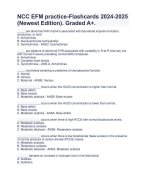 TNCC 8th Edition Provider Exam 2024.Questions with Correct and Verified Answers. Graded A+.