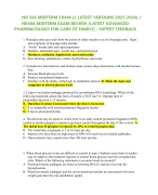 NR 293 ATI PHARMACOLOGY FINAL 2023 EXAM 2  LATEST VERSIONS 200QUESTIONS AND CORRECT  ANSWERS|A-GRADE|-GUARANTEEDA