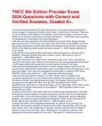 NIH Stroke Scale Group A Patient 1-6. Latest Edition 2024-2025. Graded A+.