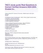 NIH Stroke Scale Group A Patient 1-6. Latest Edition 2024-2025. Graded A+.