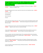 Comp Predictor Practice for 2023  82Questions & Correct and Verified Answers. Updated 2024/2025 Graded A+, Exams of Nursing
