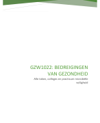 GZW1022: samenvatting alle taken, colleges en practicum