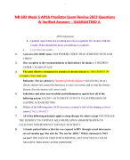 NR503 FINAL EXAM (100+PRACTICE QUESTIONS AND  VERIFIED ANSWERS)/ NR 503 FINAL EXAM/ NR503  EPIDEMIOLOGY FINAL EXAM/ NR 503 EPIDEMIOLOGY  FINAL EXAM | EXPERT FEEDBACK