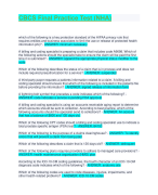 CBCS Final Practice Test (NHA)