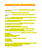 Checkpoint CCSA - General Questions