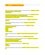 DHT 2- Intraoral Exam
