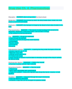 Drug Use Ch. 4: Pharmacology