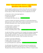 TNCC 9th Edition Final Exam 2023-2024 Complete Answers