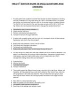 TNCC 9 TH EDITION EXAM 50 MCQs QUESTIONS AND ANSWERS GRADED A+