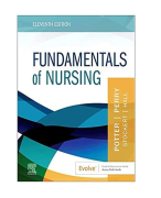 ATI RN FUNDAMENTALS  PROCTORED EXAM QUESTIONS  WITH ANSWERS 2023-2024