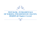 Test Bank for Fundamentals of Nursing The Art and Science of Person-Centered Care 10th Edition By Carol R Taylor Pamela Lynn Jennifer Bartlett (2023/2024) | Chapter 1-47 | Complete Questions and Verified Answers A+