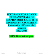 Test Bank for Fundamentals of Nursing The Art and Science of Person-Centered Care 10th Edition By Carol R Taylor Pamela Lynn Jennifer Bartlett (2023/2024) | Chapter 1-47 | Complete Questions and Verified Answers A+