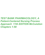 TEST BANK PHARMACOLOGY  A  Patient-Centered Nursing Process  Approach 11th EDITION McCuistion  Chapt