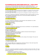 ATI PHARMACOLOGY PROCTORED EXAM 2024 – STUDY GUIDE