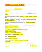 Health Assessment HESI