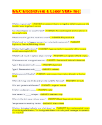 IBEC Electrolysis & Laser State Test