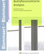 Samenvatting Bedrijfseconomische Analyses