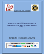NSG 6020 Week 6 Quiz - Question  and Answers