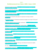 Exam Multidimensional Care I Exam 1 MDC 1 Exam 1 2023