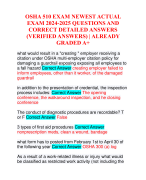 OSHA 510 EXAM NEWEST ACTUAL EXAM 2024-2025 QUESTIONS AND CORRECT DETAILED ANSWERS (VERIFIED ANSWERS) | ALREADY GRADED A+