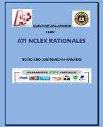 ATI FUNDAMENTAL PROCTORED EXAM  WITH VERIFIED QUESTIONS AND  ANSWERS