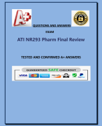 NSG 6020 Week 6 Quiz - Question  and Answers