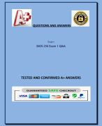 ANS - Exam 1 Questions & Answers  2024/2025