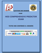 HESI COMPREHENSIVE PREDICTOR  EXAM