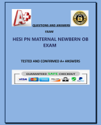 HESI PN MATERNAL NEWBERN OB  EXAM