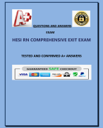 HESI RN COMPREHENSIVE EXIT EXAM