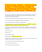 Pharmacology Chapter 1, Pharmacology Chapter 3, Pharmacology Chapter 10, Pharmacology and the Nursing Process (Chapter 2), Pharm Exam 1 Elsevier Q'