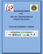 HESI RN COMPREHENSIVE  PREDICTOR EXAM