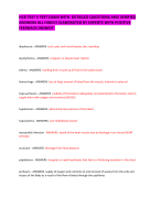 HCB TEST 5 TEST EXAM WITH  DETAILED QUESTIONS AND VERIFIED ANSWERS ALL HIGHLY ELABORATED BY EXPERTS WITH POSITIVE FEEDBACK INEWEST.