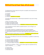 PHTLS Pre & Post Test, ATLS exam