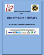 Literally Exam 4 NUR265