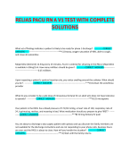 RELIAS PACU RN A V1 TEST WITH COMPLETE SOLUTIONS