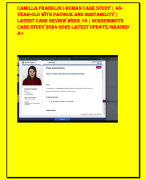 CAMILLA FRANKLIN I-HUMAN CASE STUDY | 48-YEAR-OLD WITH FATIGUE AND IRRITABILITY | LATEST CASE REVIEW WEEK 10 | SCREENSHOTS  CASE STUDY 2024-2025 LATEST UPDATE/graded a+