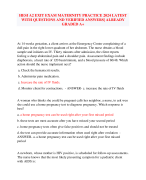 ATI RN COMPREHENSIVE PREDICTOR RETAKE WITH COMBINED PAST YEARS A+ ASSURRED QUESTIONS AND ANSWERS WITH OVER 200 Q. BRAND NEW!!!