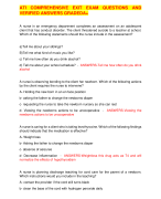 ATI COMPREHENSIVE EXIT EXAM QUESTIONS AND VERIFIED ANSWERS GRADEDA+