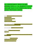 ATI COMPREHENSIVE PREDICTOR 2024  EDITION/ RATED A+ / ALL BUNDLED TO BOOST  AND EASE YOUR STUDY/ DOWNLOAD FOR A+  GRADE/ PROFESSOR VERIFIED