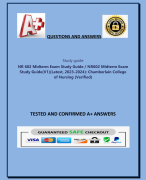 NR 602 Midterm Exam Study Guide / NR602 Midterm Exam  Study Guide(V1)(Latest, 2023-2024):