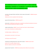 ATI COMPREHENSIVE QUESTIONS WITH 100% VERIFIED  ANSWERS/ GRADED A+/ BUNDLED TO BOOST AND EASE  YOUR STUDY/ 100% GUARANTEED PASS