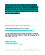 MN580 Final Exam & MN580 COMPREHENSIVE  QUESTIONS WITH 100% VERIFIED ANSWERS 2024  EDITION/ RATED A+ / 100 % GUARANTEED PASS/  ALL BUNDLED TO BOOST AND EASE YOUR STUDY/  PROFESSOR VERIFIED