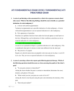 ATI FUNDAMENTALS EXAM 2019C/ FUNDAMENTALS ATI  PROCTORED EXAM