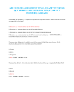 ATI RN COMPREHENSIVE PREDICTOR RETAKE LATEST QUESTIONS AND CORRECT VERIFIED ANSWERS 2023-2024 NEWEST VERSION!!